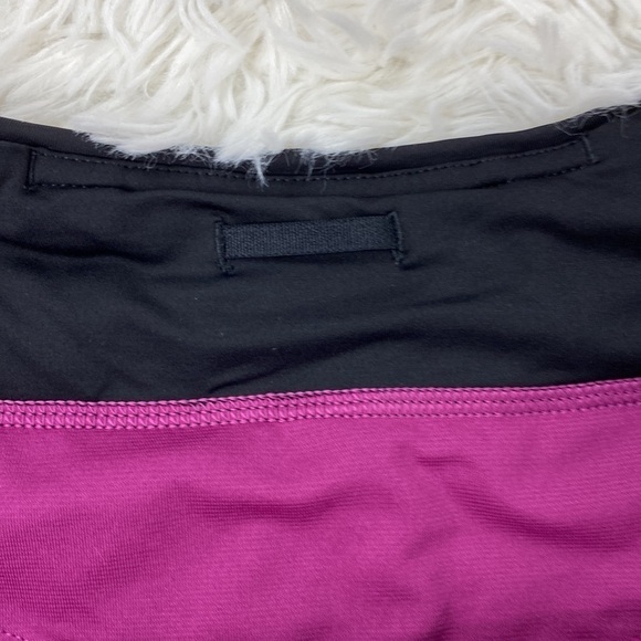 Lululemon Speed Short Mini Midnight Bloom Black Deep Fuschia / Black - Picture 5 of 6